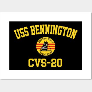 USS Bennington CVS-20 Tonkin Gulf Yacht Club Posters and Art